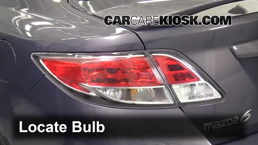 2010 Mazda 6 S 3.7L V6 Lights Tail Light (replace bulb)